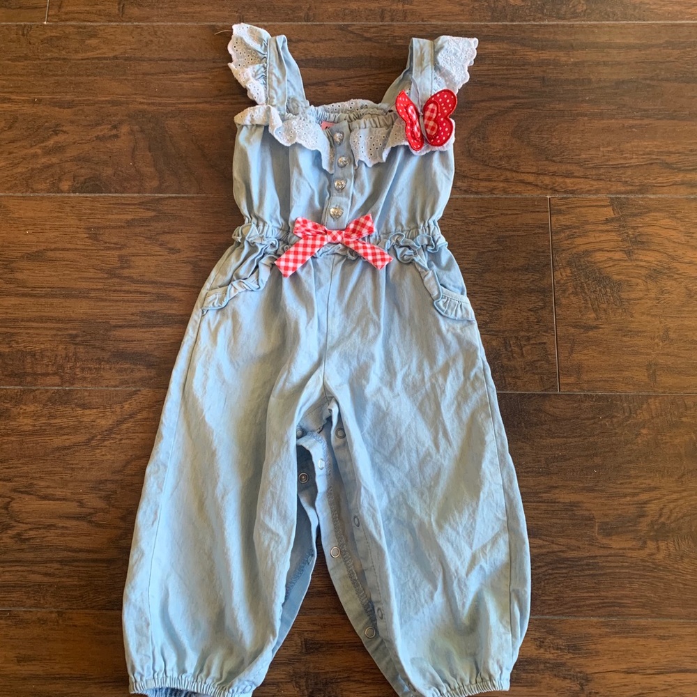 One piece jean romper